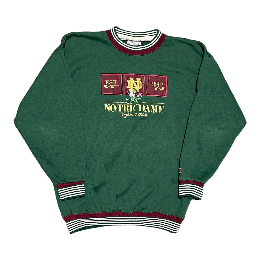 Notre Dame Vintage Distressed Arc Logo Crewneck Sweatshirt