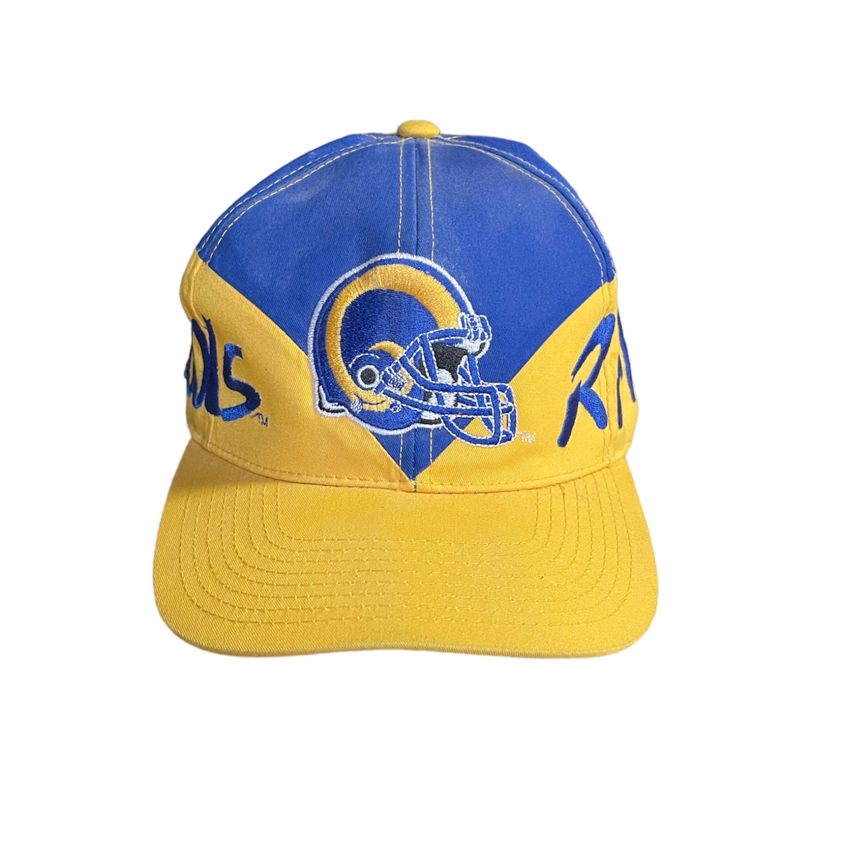 Vintage St Louis Rams Hat Football Logo 7 VTG Ball Cap Hat Strap Back  Baseball
