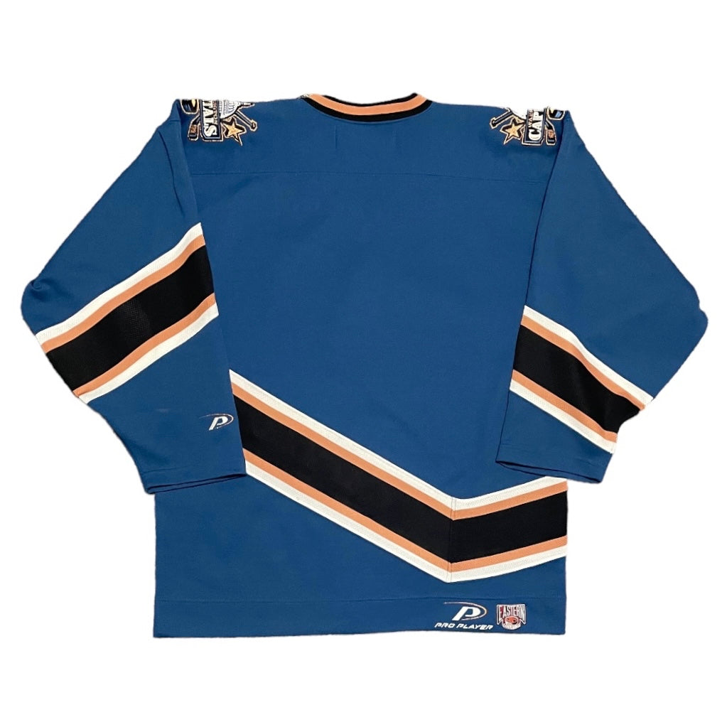 Vintage Pro Player Washington Capitals Blue Screaming Eagle Jersey Size XL