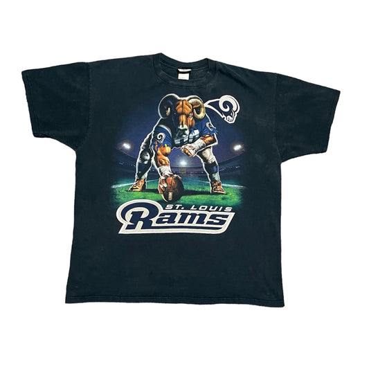 The Vintage West Bay Rams Football Navy Jersey Shirt 