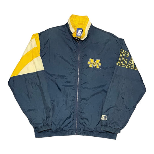 Vintage Michigan Wolverines Starter Windbreaker Jacket