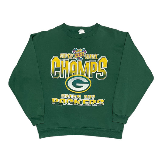Vintage 1997 Green Bay Packers Super Bowl XXXI Champions Crewneck