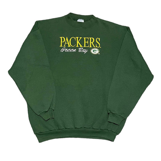 Green Bay Packers Vintage Logo Athletic Mens Embroidered Crewneck