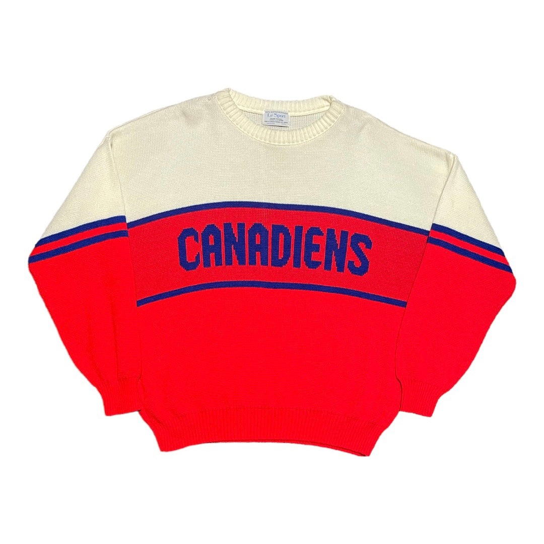 Vintage Montreal Canadiens Knit Crewneck