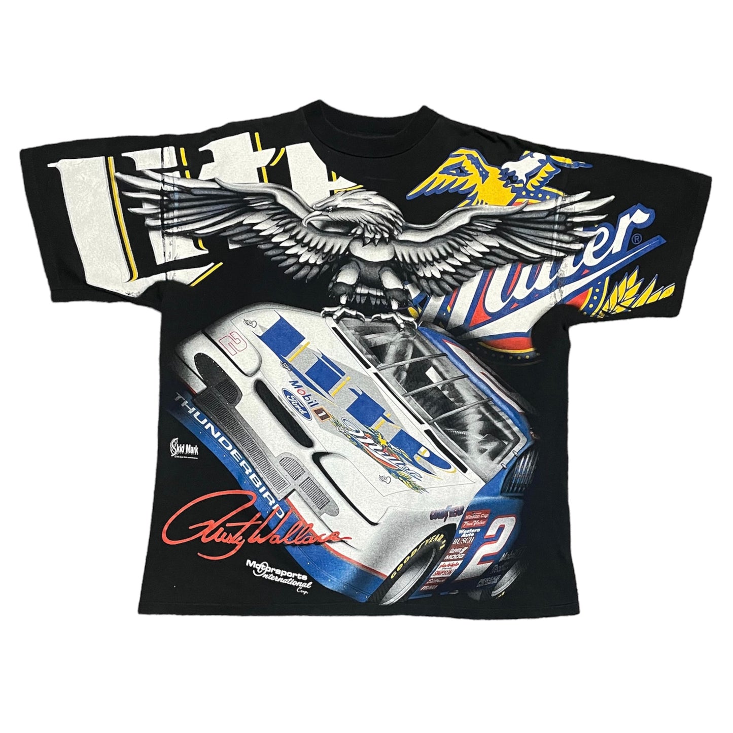 Vintage 1998 Miller Lite NASCAR AOP T-Shirt