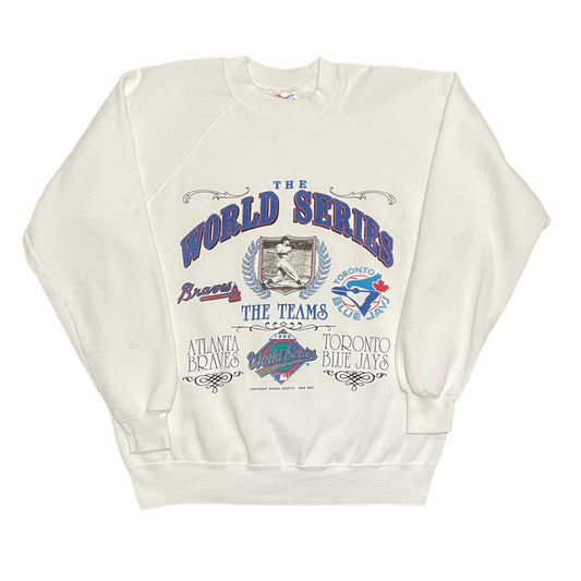 Vintage 1992 World Series Toronto Blue Jays Atlanta Braves Crewneck