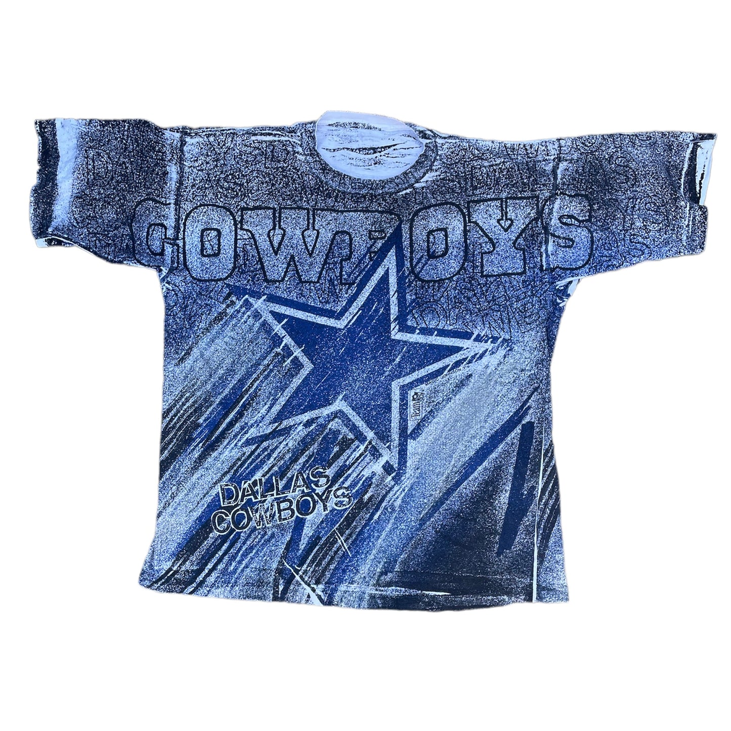 Vintage Dallas Cowboys All Over Print T-Shirt