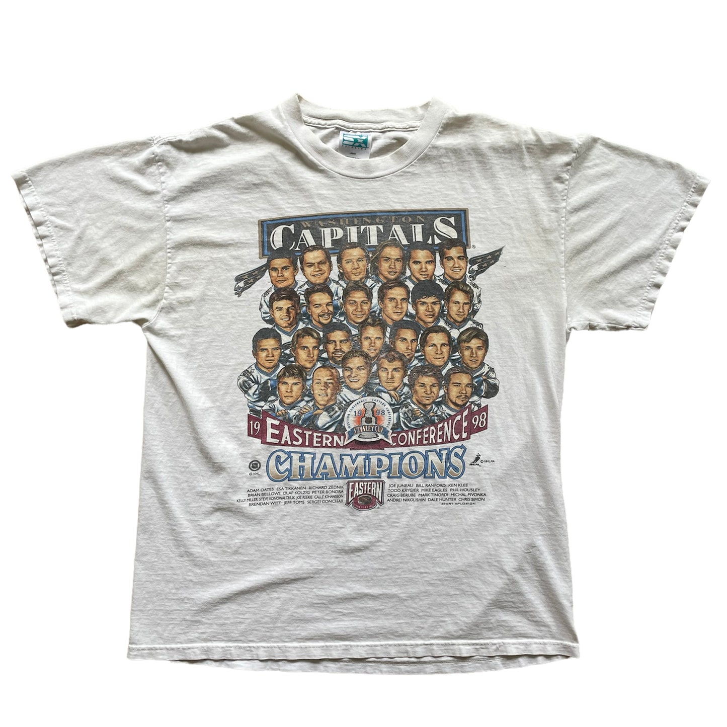 Vintage 1998 Washington Capitals Eastern Conference Champs T-Shirt