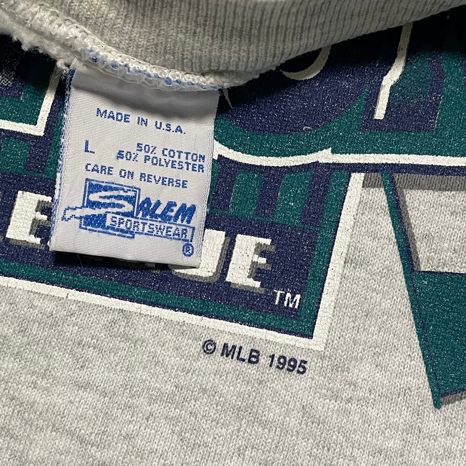 Vintage 1995 Seattle Mariners Sweatshirt Western Division Champions Size  Medium